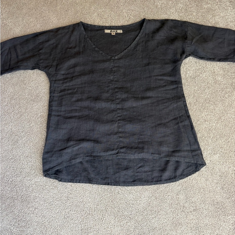 Flax linen tunic size small (petite)